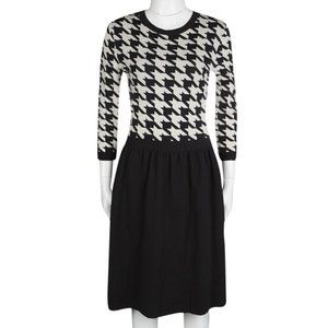 Dior Monochrome Houndstooth Pattern Wool Dress🤩🤩🤩🤩🤩